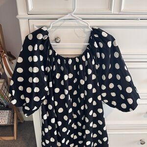 Black and White Polka Dot Dress